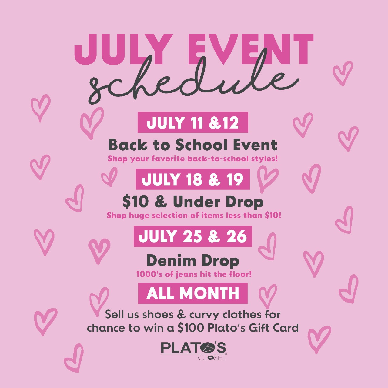 See what's going on in July at Plato's Closet by the North Star Mall in San Antonio, TX